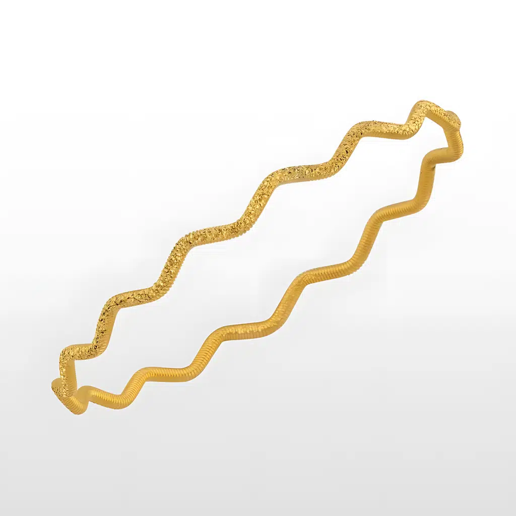 22 Ayar 10 gr ZigZag Desenli Ajda Bilezik