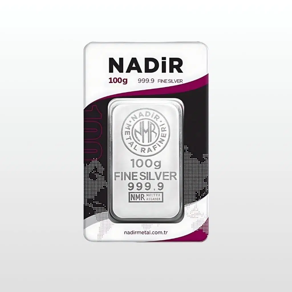AltınDenizi Nadir 100 Gram Gümüş 999.0 Külçe Gümüş