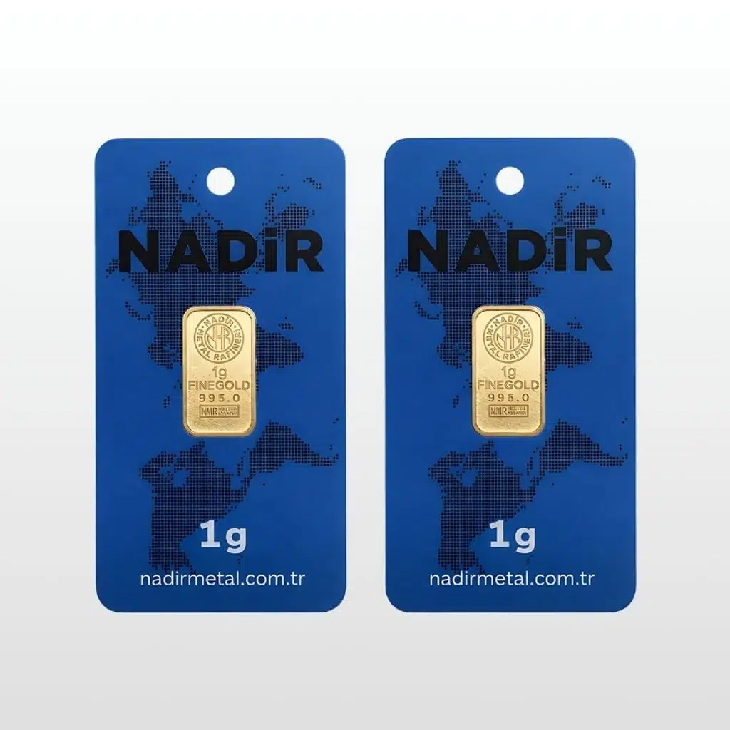AltınDenizi Nadir 2 Adet 1 Gram Altın 0.995 (24 Ayar) Külçe Altın