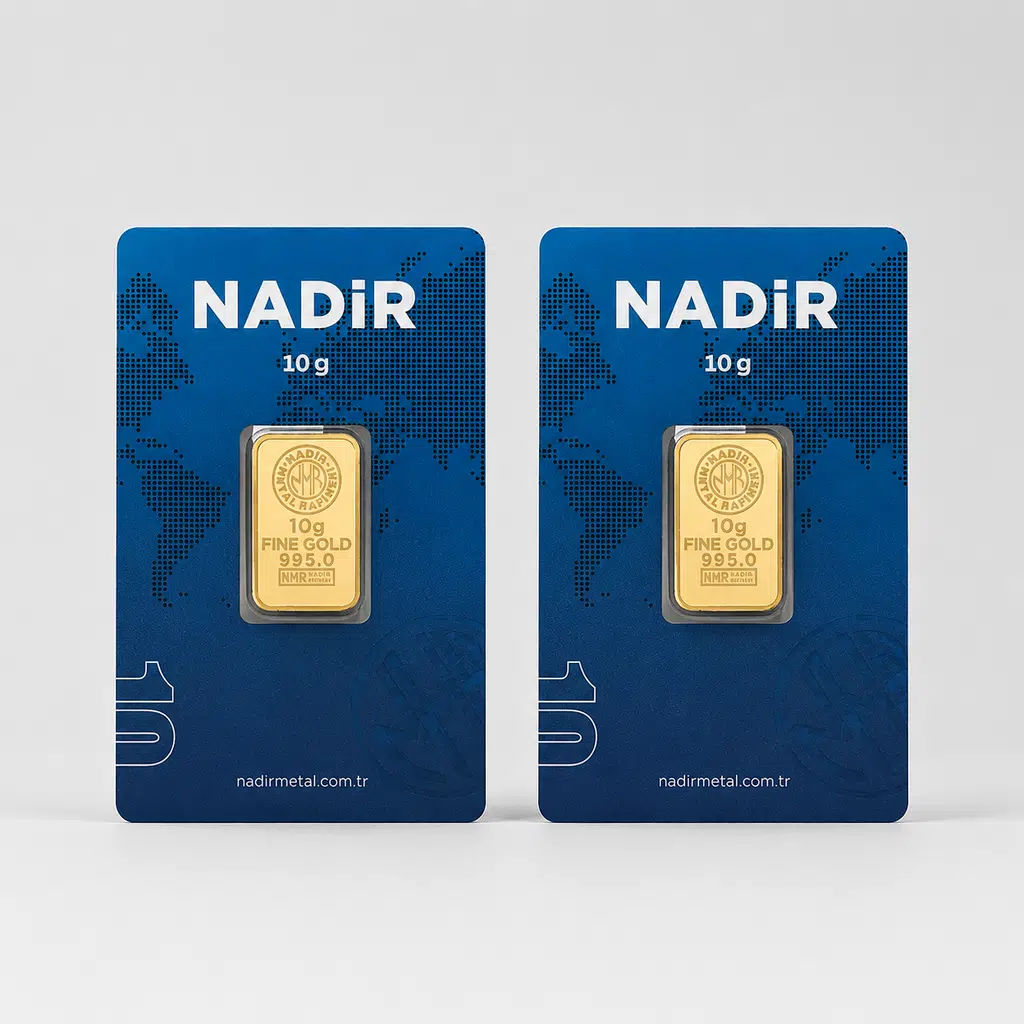 AltınDenizi Nadir 2 Adet 10 Gram Altın 0.995 (24 Ayar) Külçe Altın