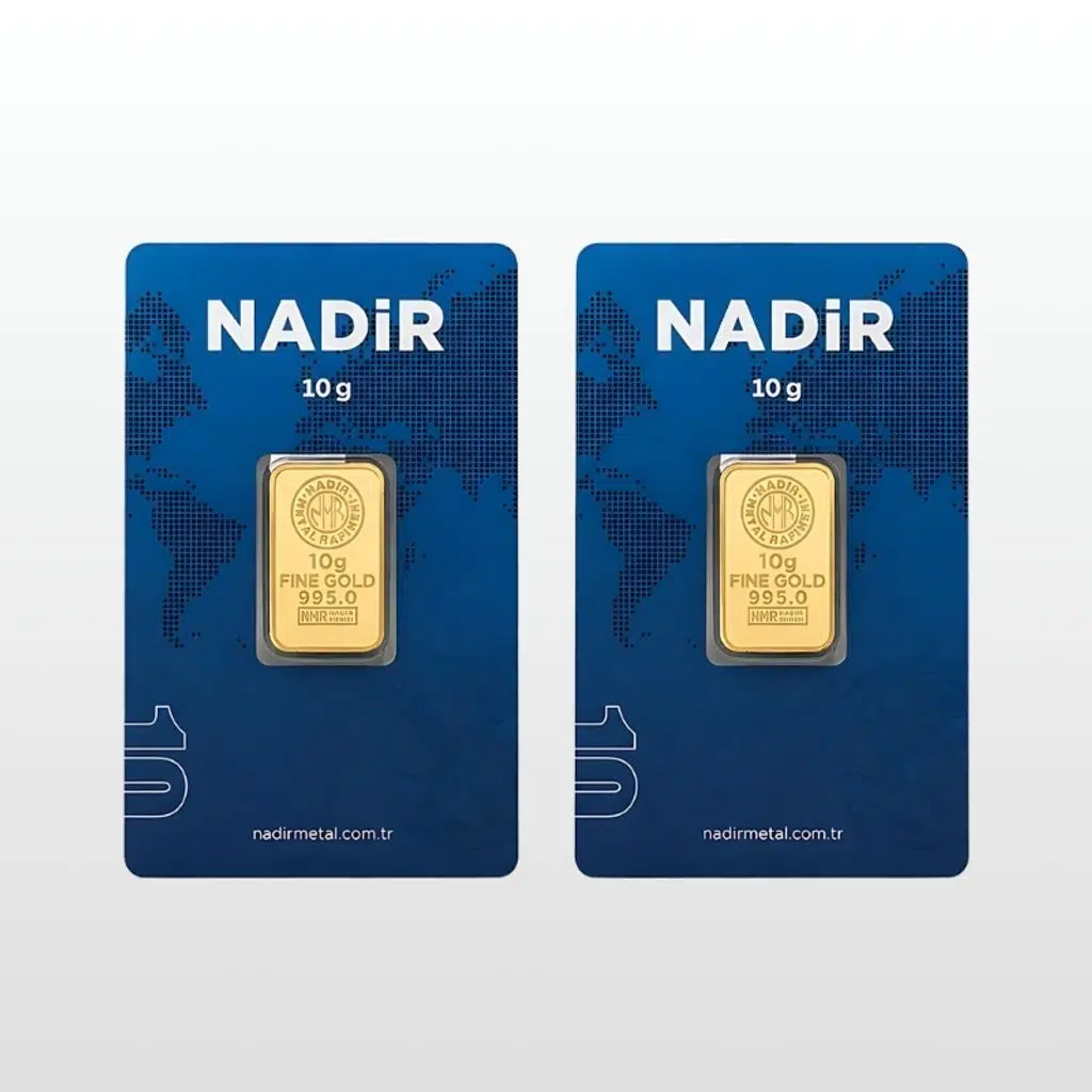 AltınDenizi Nadir 2 Adet 10 Gram Altın 0.995 (24 Ayar) Külçe Altın