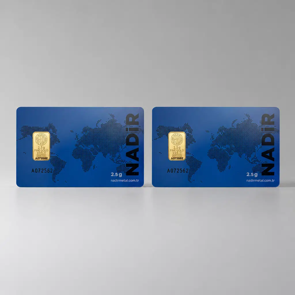 AltınDenizi Nadir 2 Adet 2.5 Gram Altın 0.995 (24 Ayar) Külçe Altın