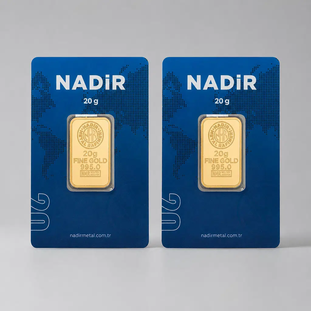 AltınDenizi Nadir 2 Adet 20 Gram Altın 0.995 (24 Ayar) Külçe Altın