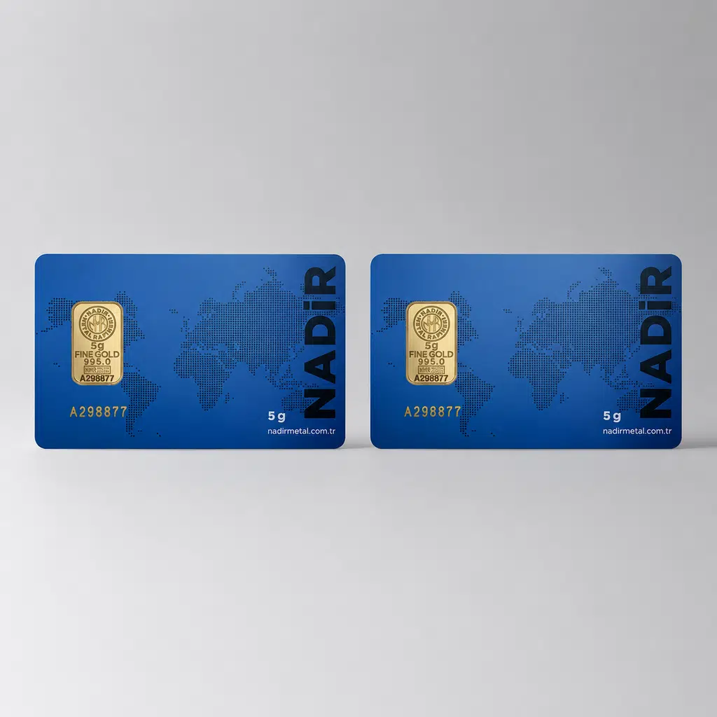 AltınDenizi Nadir 2 Adet 5 Gram Altın 0.995 (24 Ayar) Külçe Altın
