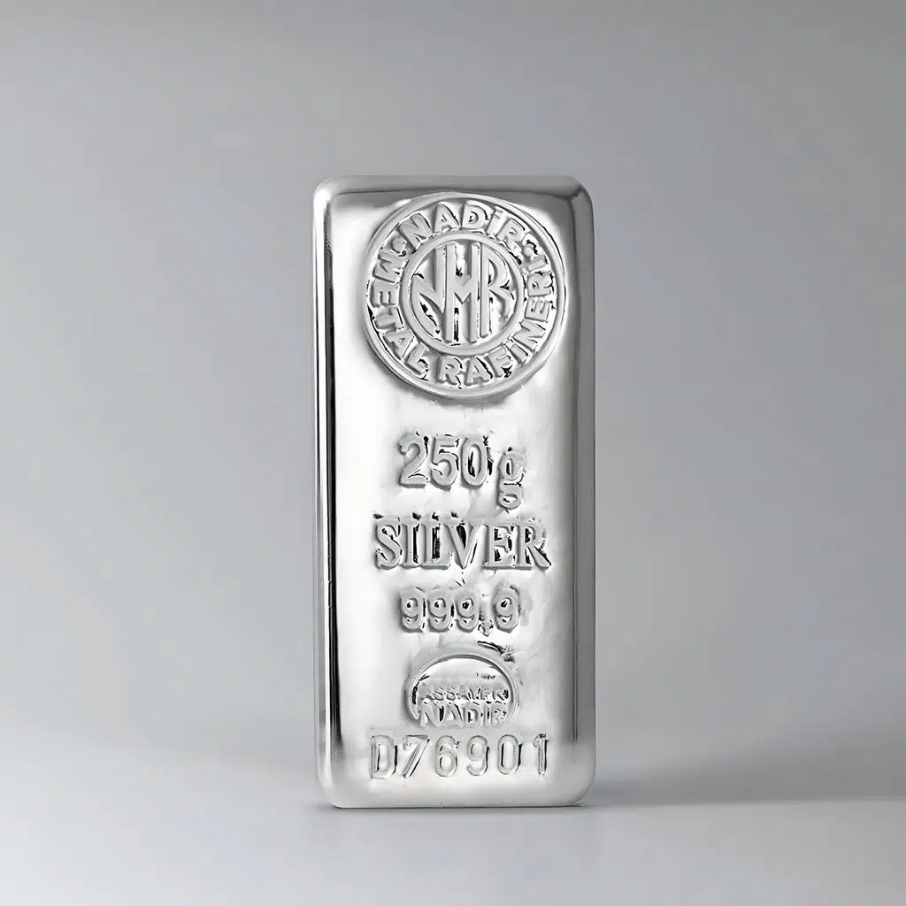 AltınDenizi Nadir 250 Gram Gümüş 999.0 Külçe Gümüş