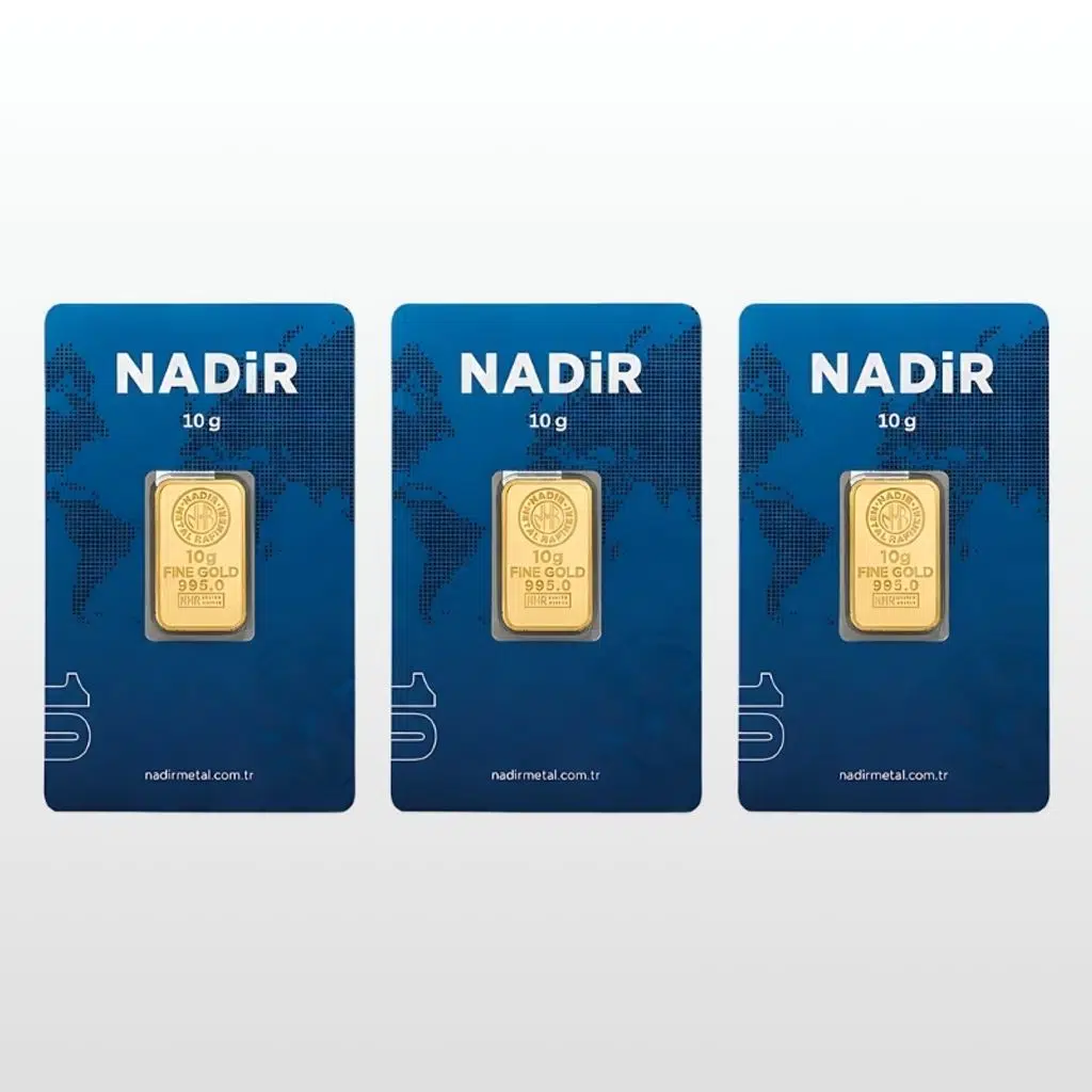 AltınDenizi Nadir 3 Adet 10 Gram Altın 0.995 (24 Ayar) Külçe Altın