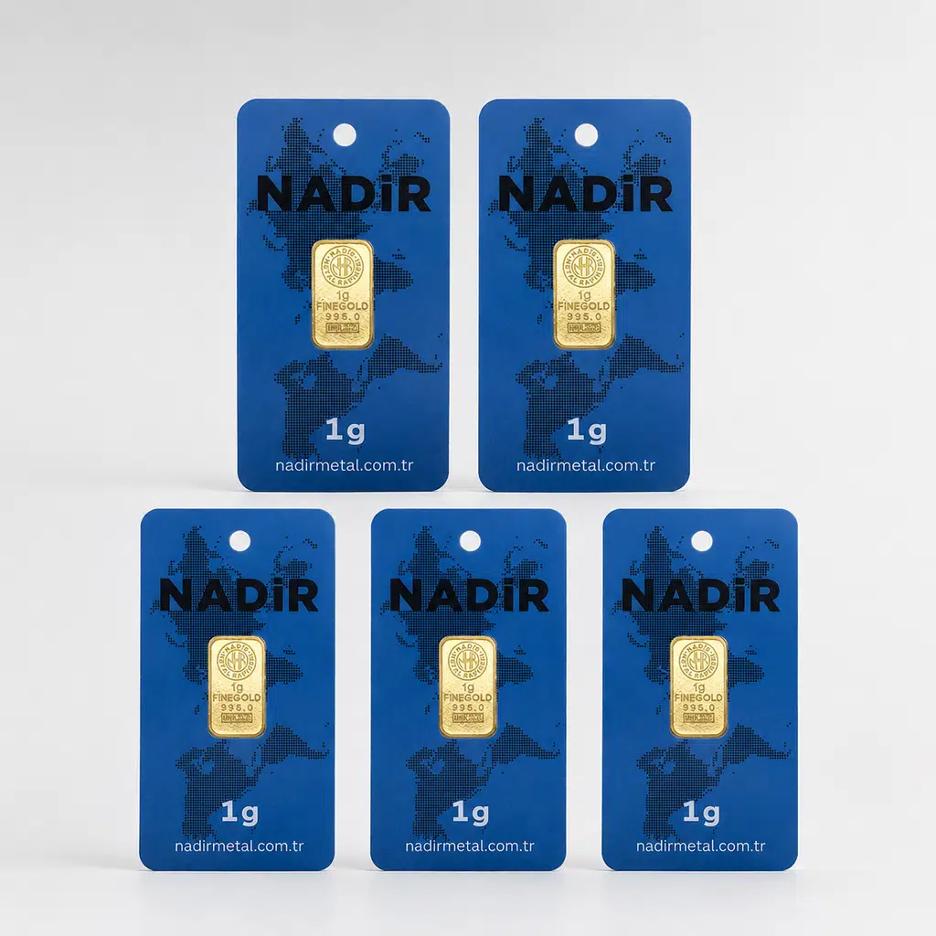 AltınDenizi Nadir 5 Adet 1 Gram Altın 0.995 (24 Ayar) Külçe Altın