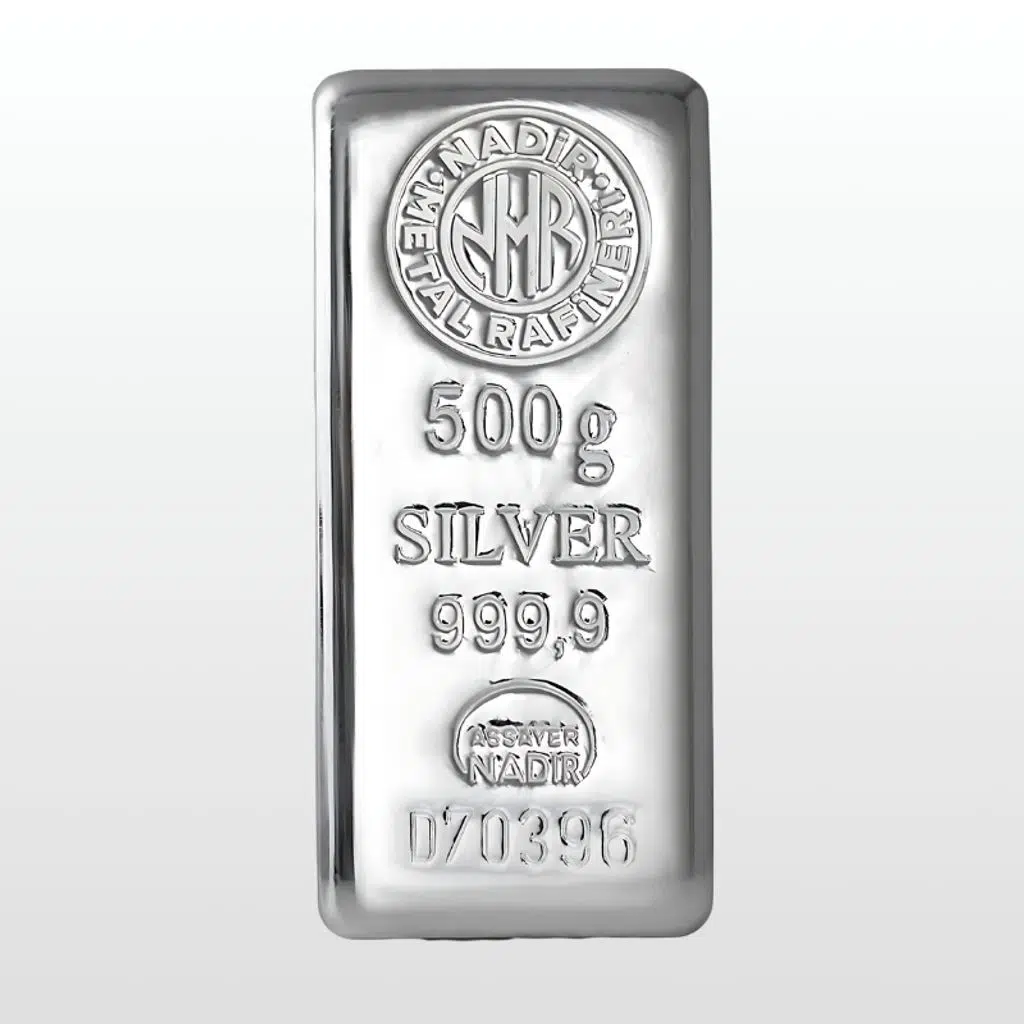 AltınDenizi Nadir 500 Gram Gümüş 999.0 Külçe Gümüş